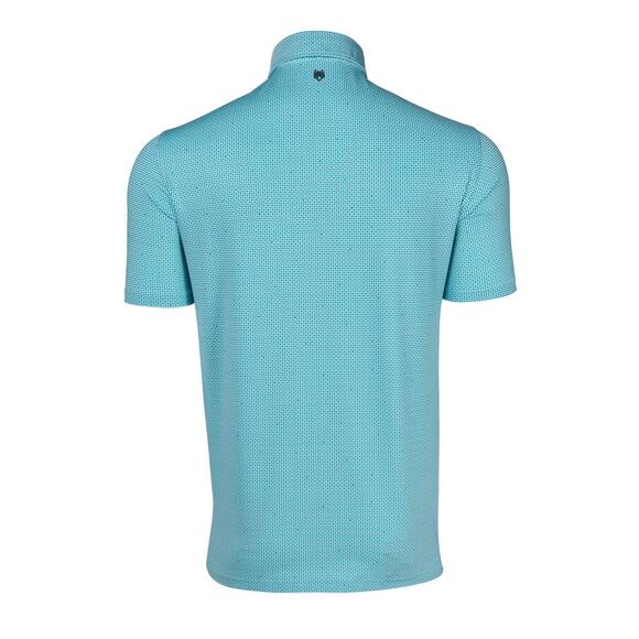 NWT Greyson Men's Beacon Short Sleeve Polo in Viper Blue size Medium - Picture 2 of 7